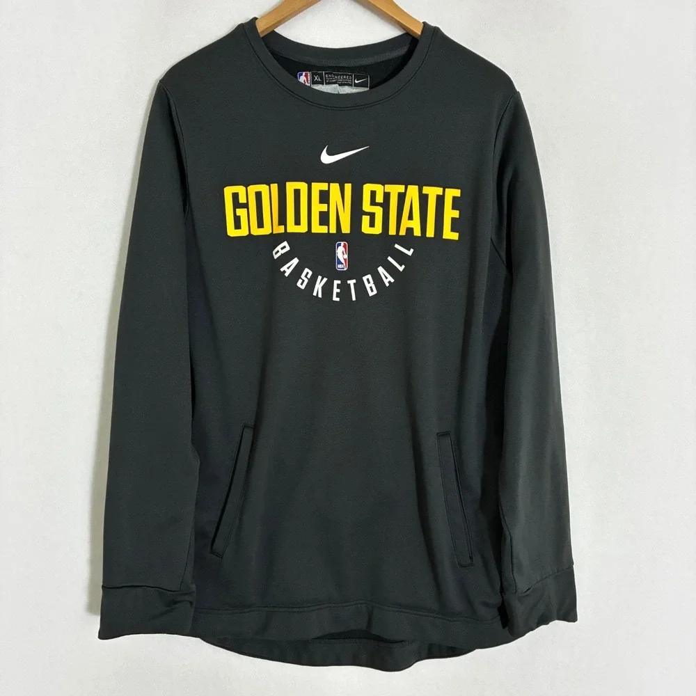Nike Golden State Warriors Basketball Fleece Line Pullover XL Center Swoosh Logo
